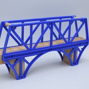 Blue Sodor Bay Bridge 12" Thomas & Friends Wooden Railway Trains Wood Playset